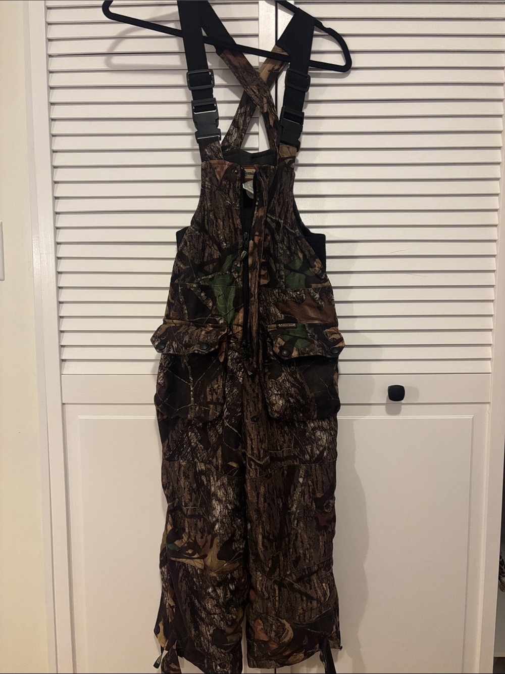 Remington Camo Kids Bib Overalls in Brown and Green